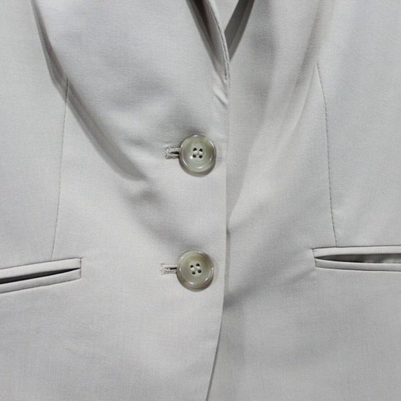 The Limited Collection Beige Suit Blazer Jacket Womens Size 4 Pockets 2 Buttons - Picture 2 of 6